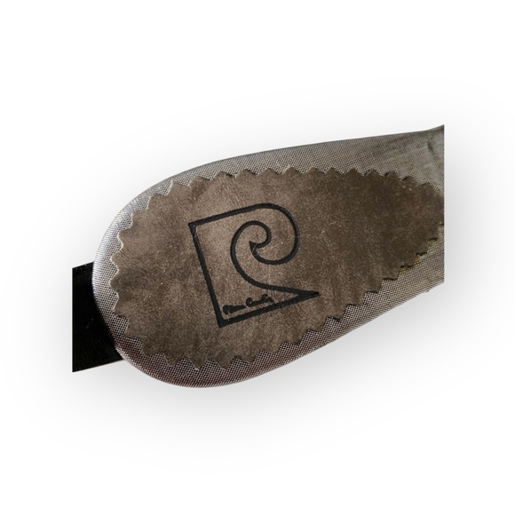 Vintage: new Pierre Cardin ♚ Beaded Kitten Heels ♚ Chain Mail ♚ Gunmetal ♚ 8.5M - Picture 5 of 16